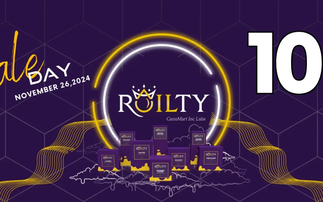 Tuesday Sale Nov 26 – 10% off Roilty